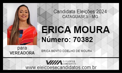 Candidato ERICA MOURA 2024 - CATAGUASES - Eleições