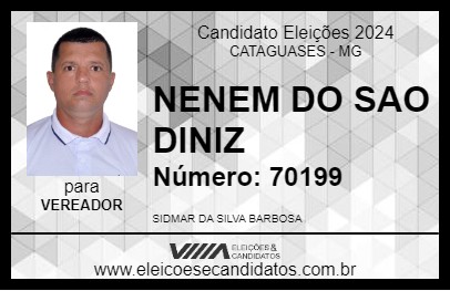 Candidato NENEM DO SAO DINIZ 2024 - CATAGUASES - Eleições