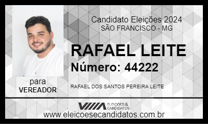 Candidato RAFAEL LEITE 2024 - SÃO FRANCISCO - Eleições