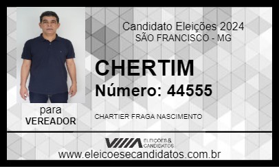 Candidato CHERTIM 2024 - SÃO FRANCISCO - Eleições