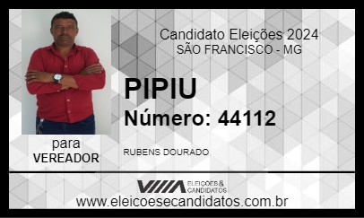 Candidato PIPIU 2024 - SÃO FRANCISCO - Eleições