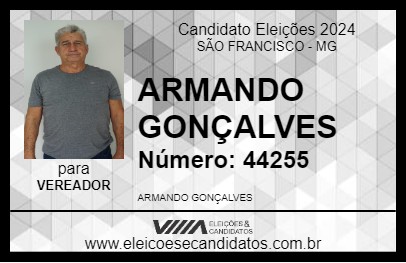 Candidato ARMANDO GONÇALVES 2024 - SÃO FRANCISCO - Eleições