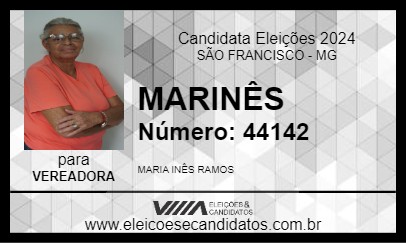 Candidato MARINÊS 2024 - SÃO FRANCISCO - Eleições