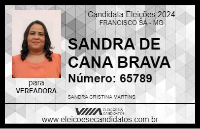 Candidato SANDRA DE CANA BRAVA 2024 - FRANCISCO SÁ - Eleições