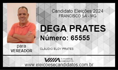 Candidato DEGA PRATES 2024 - FRANCISCO SÁ - Eleições