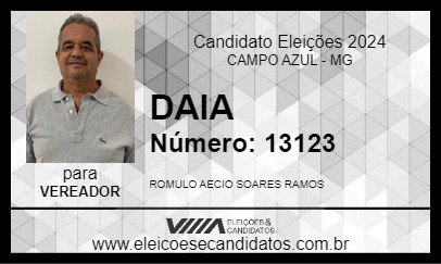 Candidato DAIA 2024 - CAMPO AZUL - Eleições