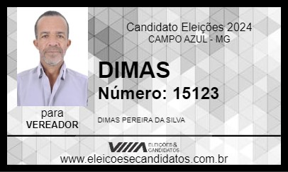 Candidato DIMAS PEIXE 2024 - CAMPO AZUL - Eleições