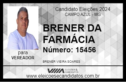 Candidato BRENER DA FARMÁCIA 2024 - CAMPO AZUL - Eleições