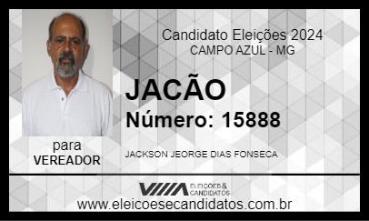 Candidato JAKÃO 2024 - CAMPO AZUL - Eleições