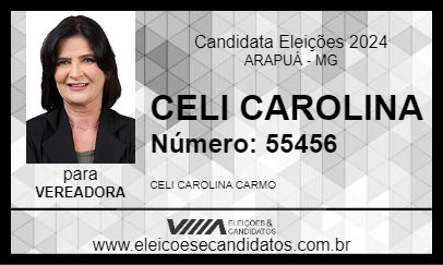 Candidato CELI CAROLINA 2024 - ARAPUÁ - Eleições