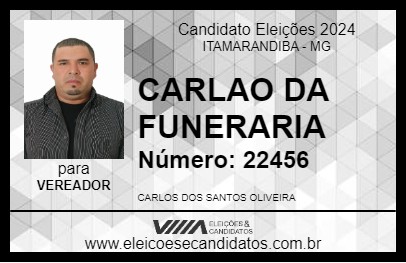 Candidato CARLAO DA FUNERARIA 2024 - ITAMARANDIBA - Eleições