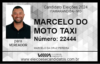 Candidato MARCELO DO MOTO TAXI 2024 - ITAMARANDIBA - Eleições