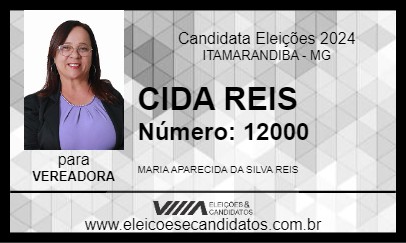 Candidato CIDA REIS 2024 - ITAMARANDIBA - Eleições