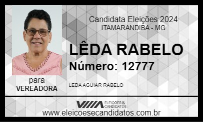 Candidato LÊDA RABELO 2024 - ITAMARANDIBA - Eleições