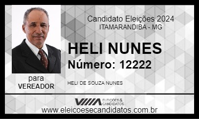 Candidato HELI NUNES 2024 - ITAMARANDIBA - Eleições