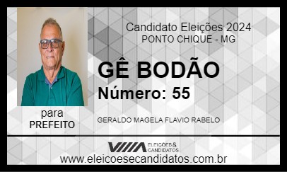 Candidato GÊ BODÃO 2024 - PONTO CHIQUE - Eleições