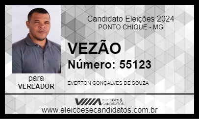 Candidato VEZÃO 2024 - PONTO CHIQUE - Eleições