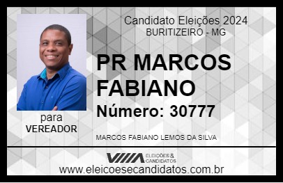 Candidato PR MARCOS FABIANO 2024 - BURITIZEIRO - Eleições