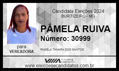 Candidato PÂMELA RUIVA 2024 - BURITIZEIRO - Eleições