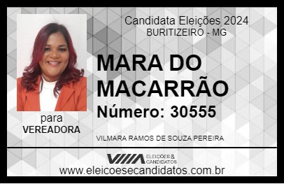 Candidato MARA DO MACARRÃO 2024 - BURITIZEIRO - Eleições