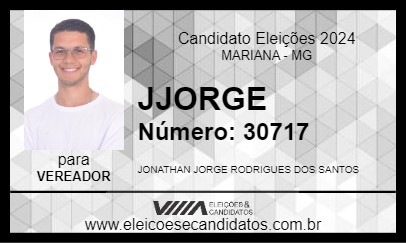 Candidato JJORGE 2024 - MARIANA - Eleições