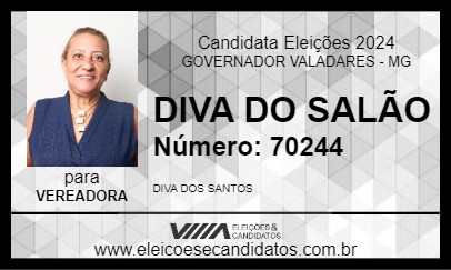 Candidato DIVA DO SALÃO 2024 - GOVERNADOR VALADARES - Eleições