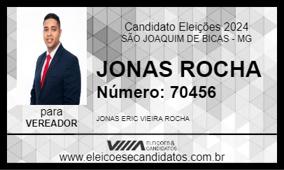 Candidato JONAS ROCHA 2024 - SÃO JOAQUIM DE BICAS - Eleições