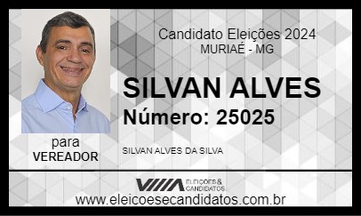 Candidato SILVAN ALVES JORNALISTA 2024 - MURIAÉ - Eleições