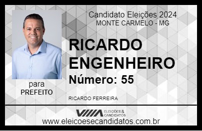 Candidato RICARDO ENGENHEIRO 2024 - MONTE CARMELO - Eleições