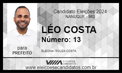 Candidato LÉO COSTA 2024 - NANUQUE - Eleições