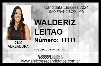 Candidato WALDERIZ LEITAO 2024 - SÃO FRANCISCO - Eleições