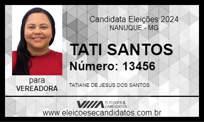 Candidato TATI SANTOS 2024 - NANUQUE - Eleições