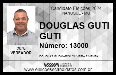 Candidato DOUGLAS GUTI GUTI 2024 - NANUQUE - Eleições