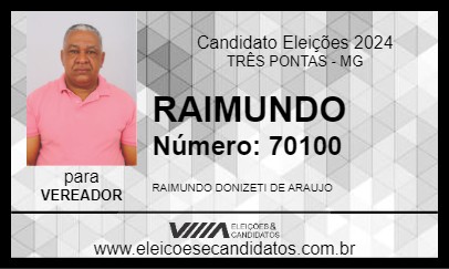 Candidato RAIMUNDO 2024 - TRÊS PONTAS - Eleições