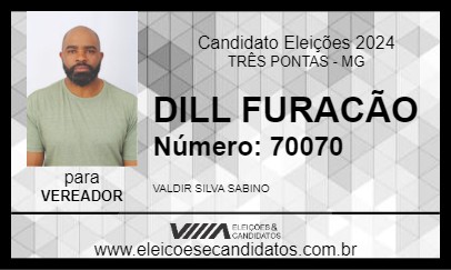 Candidato DILL FURACÃO 2024 - TRÊS PONTAS - Eleições