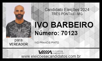 Candidato IVO BARBEIRO 2024 - TRÊS PONTAS - Eleições