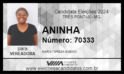 Candidato ANINHA 2024 - TRÊS PONTAS - Eleições