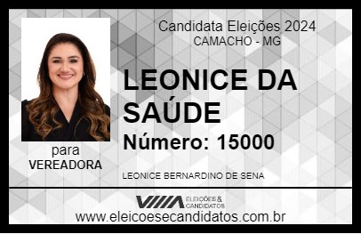 Candidato LEONICE DA SAÚDE 2024 - CAMACHO - Eleições