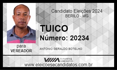 Candidato TUICO 2024 - BERILO - Eleições