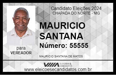 Candidato MAURICIO SANTANA 2024 - CHAPADA DO NORTE - Eleições