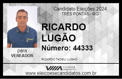 Candidato RICARDO LUGÃO 2024 - TRÊS PONTAS - Eleições