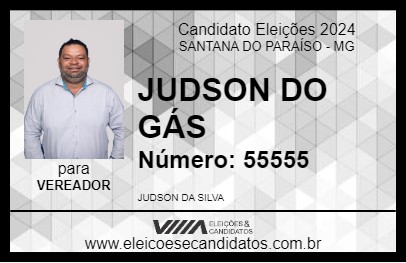 Candidato JUDSON DO GÁS 2024 - SANTANA DO PARAÍSO - Eleições