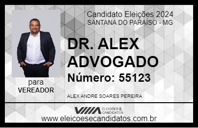 Candidato DR. ALEX ADVOGADO 2024 - SANTANA DO PARAÍSO - Eleições