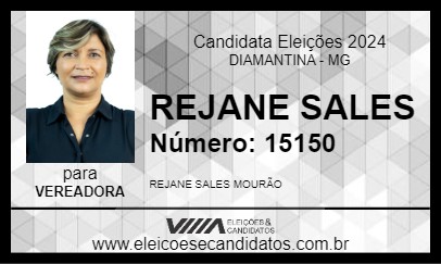 Candidato REJANE  SALES 2024 - DIAMANTINA - Eleições