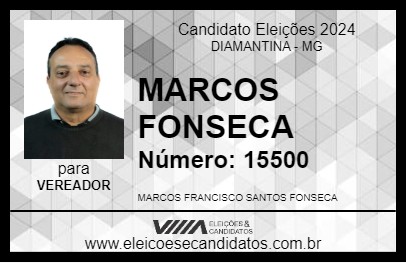 Candidato MARCOS FONSECA 2024 - DIAMANTINA - Eleições