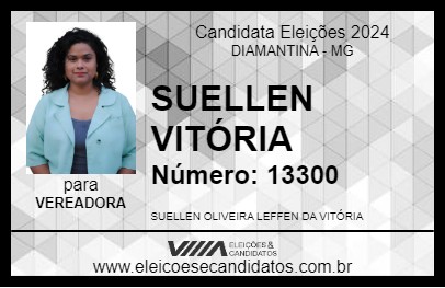 Candidato SUELLEN VITÓRIA 2024 - DIAMANTINA - Eleições