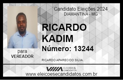 Candidato RICARDO KADIM 2024 - DIAMANTINA - Eleições