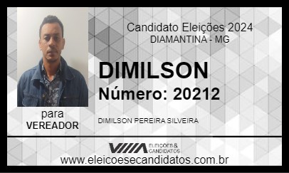 Candidato DIMILSON 2024 - DIAMANTINA - Eleições