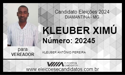 Candidato KLEUBER XIMÚ 2024 - DIAMANTINA - Eleições