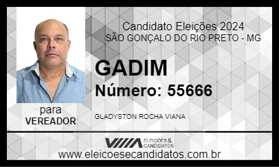 Candidato GADIM 2024 - SÃO GONÇALO DO RIO PRETO - Eleições